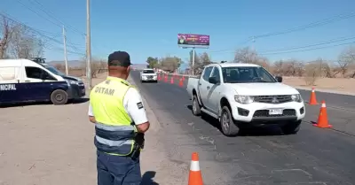 Puesto de control de la Polic�a Municipal