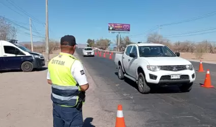 Puesto de control de la Polic�a Municipal