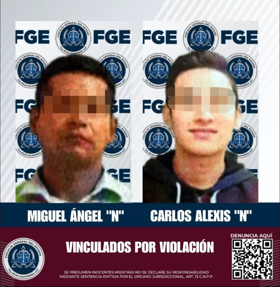 Dos hombres vinculados a proceso por el delito de violaci�n