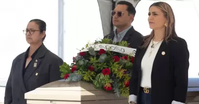Ceremonia luctuosa en honor a polic�a municipal