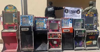M�quinas tragamonedas aseguradas en Ciudad Obreg�n