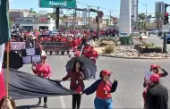 Maestros federalizados de Sonora toman las calles para exigir la eliminaci�n de la Ley del Issste de 2007