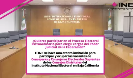 Convocatoria para cubrir las vacantes de Consejer�as Electorales Suplentes