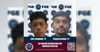 Vinculaci�n a proceso de dos imputados por distintos delitos