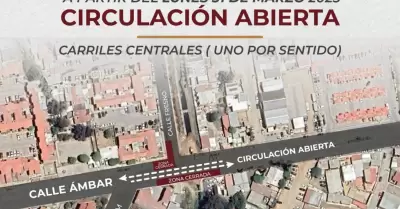 Aviso puente de la calle �mbar