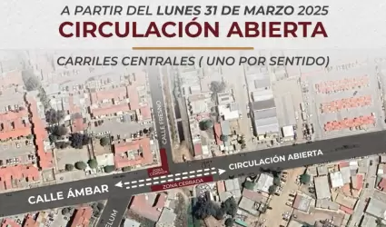 Aviso puente de la calle �mbar