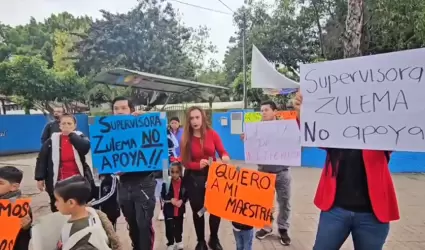 Demandan maestros para 60 ni�os de preescolar que lleva 4 meses sin clases