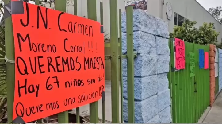 Demandan maestros para 60 ni�os de preescolar que lleva 4 meses sin clases