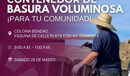 Acercar�n contenedores para residuos voluminosos