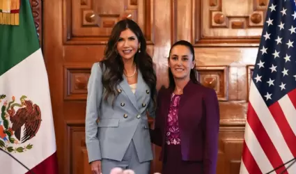 Kirsti Noem y Claudia Sheinbaum
