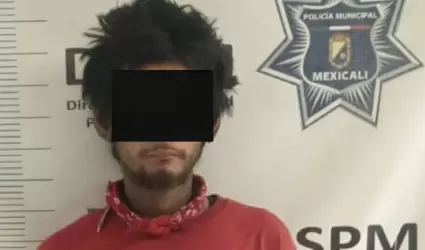 Detenido con arma prohibida y orden de aprehensi�n por violencia familiar