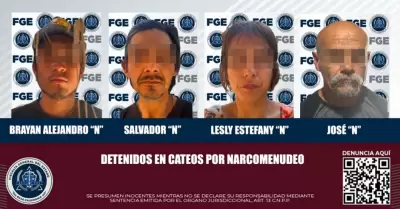 Detenidos tras cateos