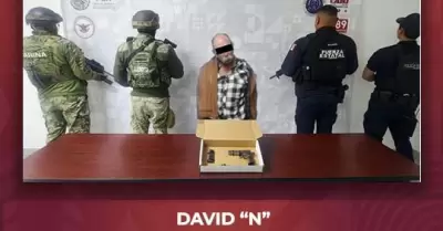Detenido por presuntamente detonar un arma de fuego en Maneadero
