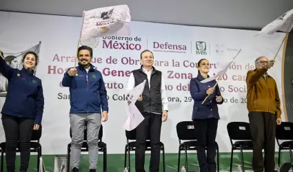 Banderazo de arranque a Hospital del IMSS en SLRC