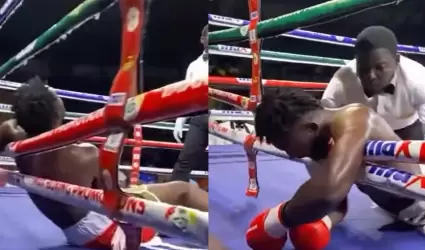 Gabriel Oluwasegun muri� en pleno combate.