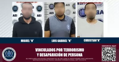 Vinculados por terrorismo y desaparici�n