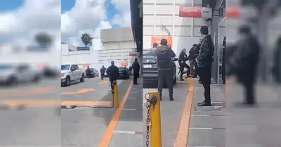 Se registra ataque armado frente a una instituci�n bancaria de la Zona del R�o