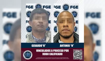 Vinculados a proceso por robo