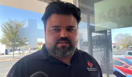 Samuel Ramos, coordinador local de Cruz Roja Delegaci�n Hermosillo.