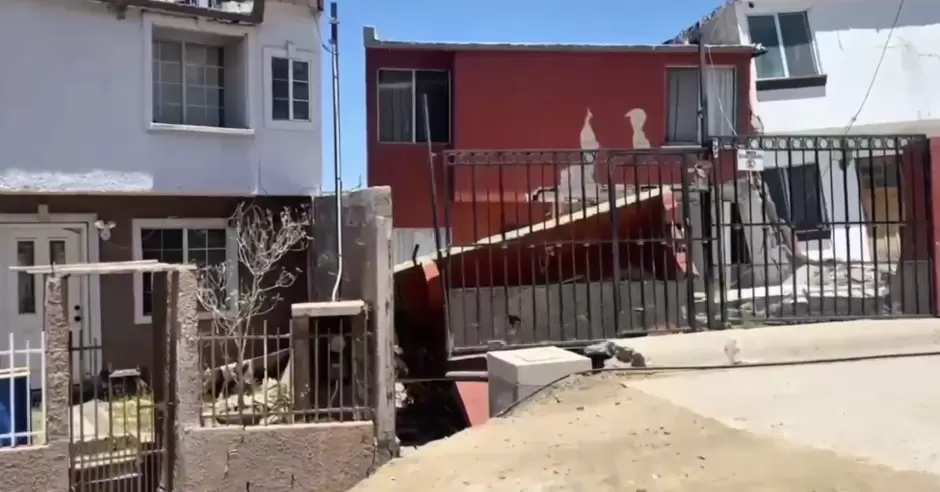 Casas en riesgo en Lomas Conjunto Residencial