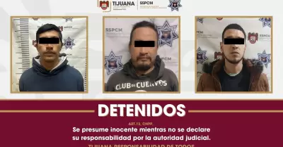 Capturan a tres presuntos distribuidores de drogas