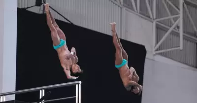 Randal Willars y Kevin Berl�n se subieron al podio en la final de plataforma sin