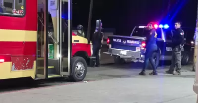 Lesionado por arma de fuego dentro de unidad de transporte p�blico