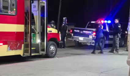 Lesionado por arma de fuego dentro de unidad de transporte p�blico