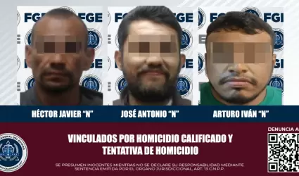 Vinculados por homicidio calificado y tentativa de homicidio