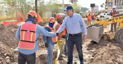 Supervisa alcalde obra de paso a desnivel