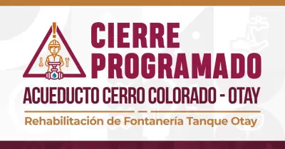 Corte de agua en 125 colonias para concluir rehabilitaci�n del tanque Otay
