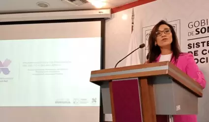 Rita Olivia Burgos, coordinadora estatal de Prevenci�n del Delito y Participaci�