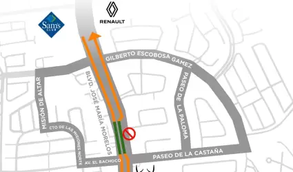 Cambio vial Hermosillo