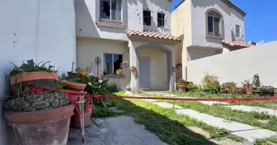 Casa baleada en residencial