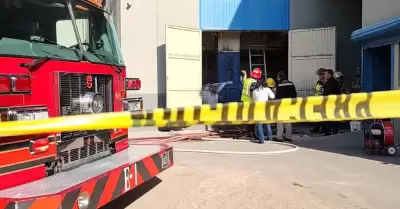 Incendio en imprenta de peri�dico