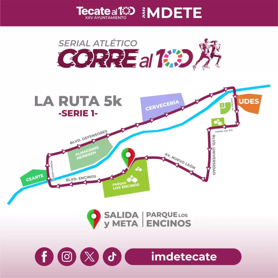 Serial Atl�tico "Corre al 100" en Tecate