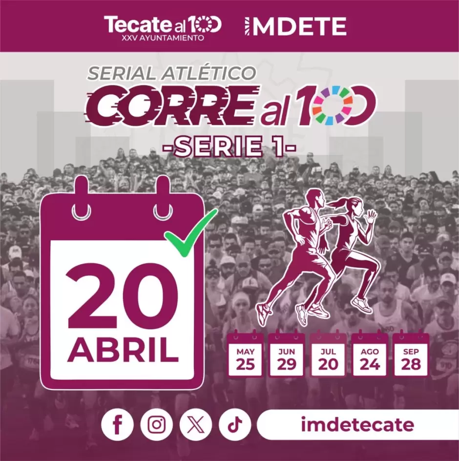 Serial Atl�tico "Corre al 100" en Tecate