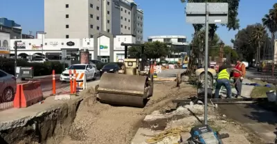 Fase final de rehabilitaci�n del colector S�nchez Taboada
