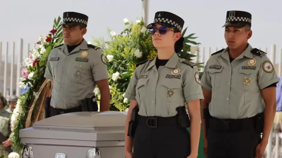 Despiden con honores a la agente Abigail Esparza Reyes