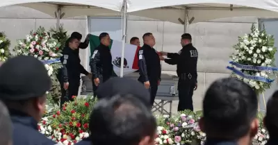 Despiden con honores a la agente Abigail Esparza Reyes