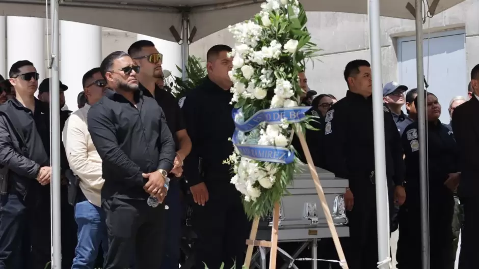 Despiden con honores a la agente Abigail Esparza Reyes