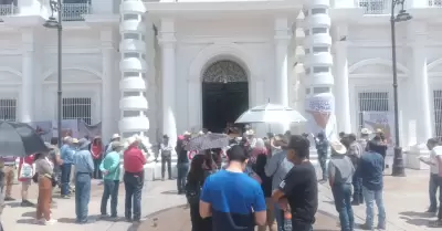 Manifestaci�n en rechazo a presas