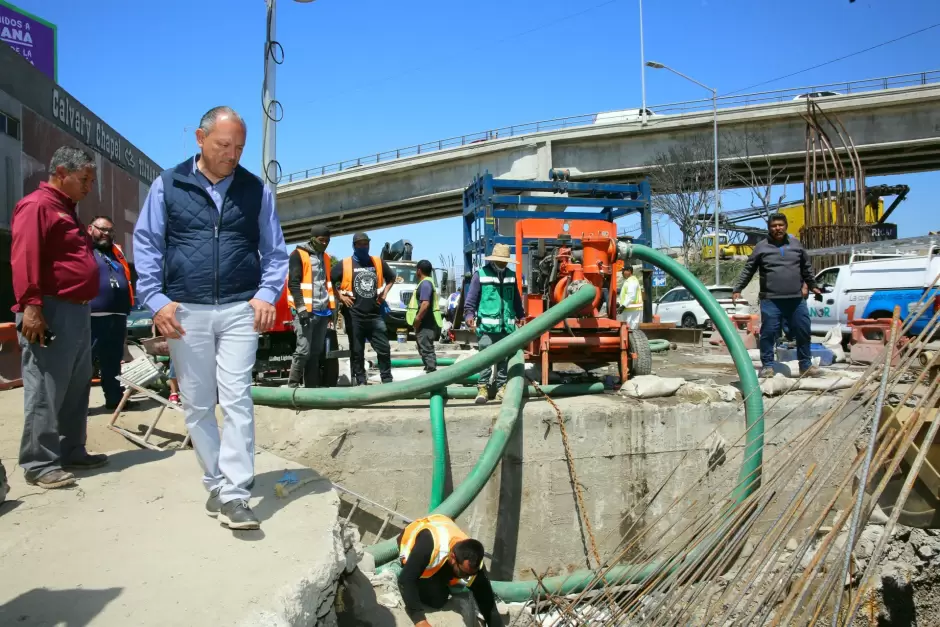 Avances del colector internacional, con un 95 % de progreso