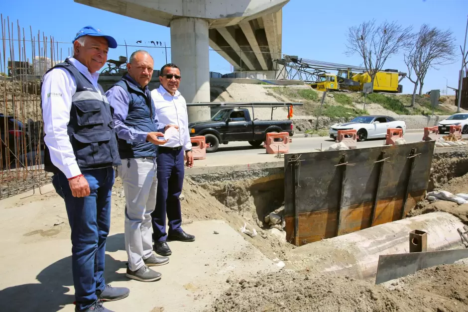 Avances del colector internacional, con un 95 % de progreso