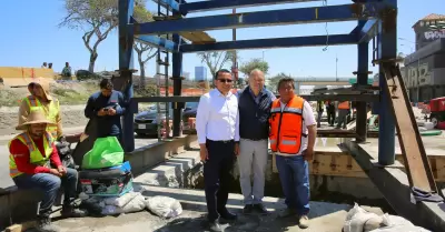 Avances del colector internacional, con un 95 % de progreso