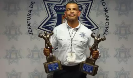 Oficial de Tr�nsito triunfa con doble oro en fisiculturismo