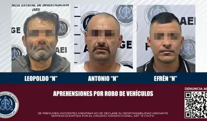 Tres pr�fugos de la justicia capturados