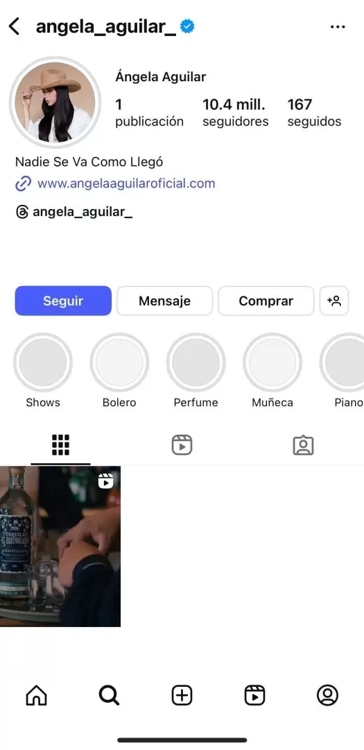 As� luce el Instagram de Christian Nodal