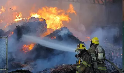 Incendio de recicladora