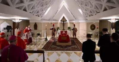 El cuerpo del papa Francisco ha sido trasladado a la Bas�lica de San Pedro